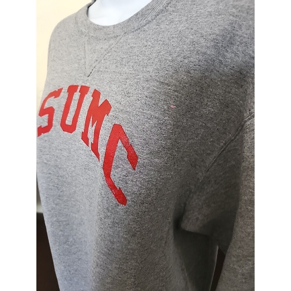 Vintage Russell Athletic CSUMC Sweatshirt Womens M Gray Pullover Crewneck 90s - Picture 6 of 7